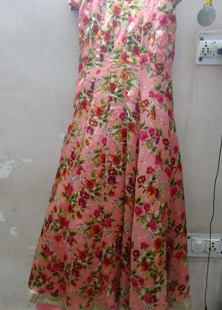 Printed Women Gown Dress