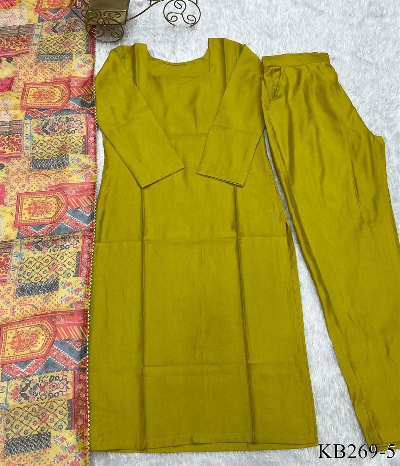 Pant Kurti With Dupatta