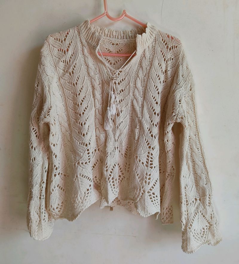 Boutique Knit Nude Sweater