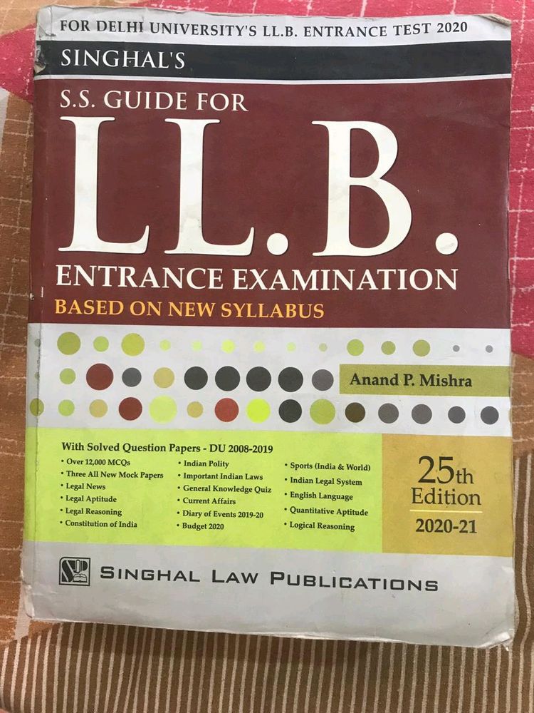 Llb Entrance Preparation Book