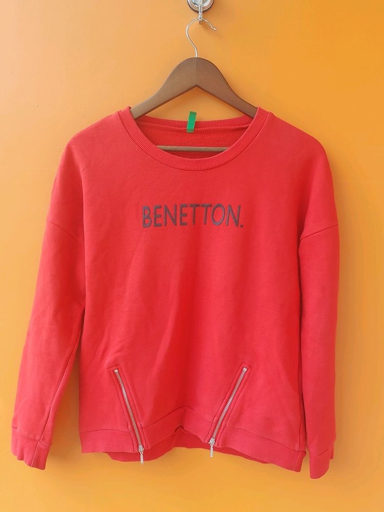 WOMEN RED SWEATSHIRT