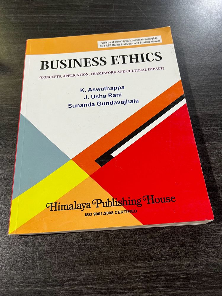 Business Ethics Book By K Ashwathappa