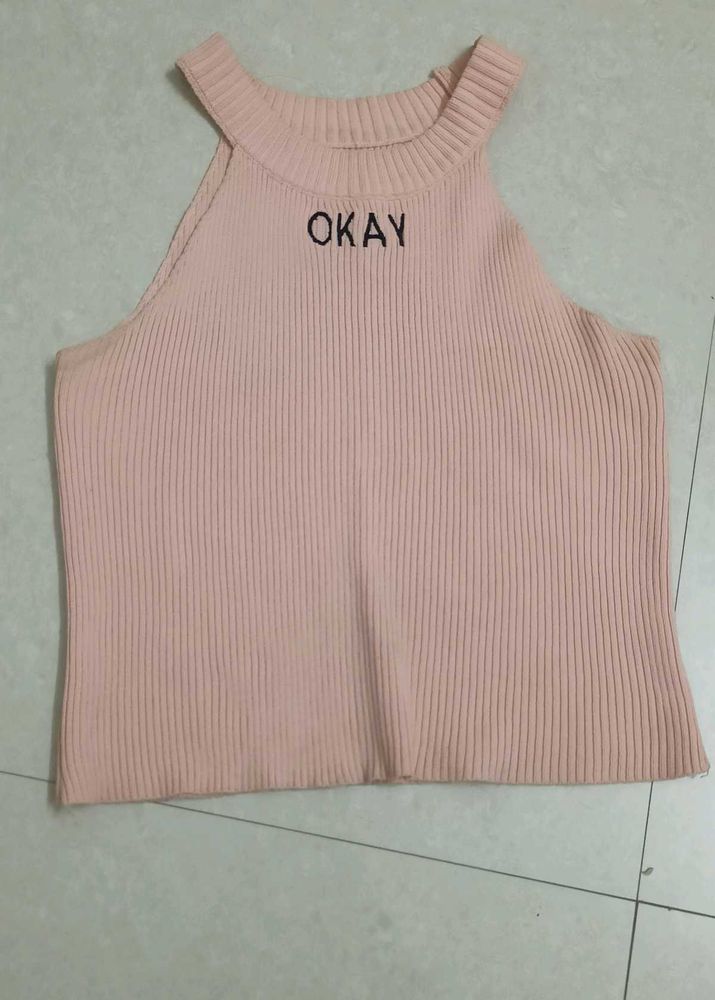 baby pink tank top