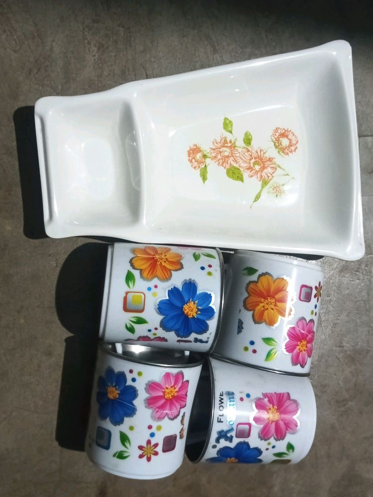 Snack Plate And Tea Cup