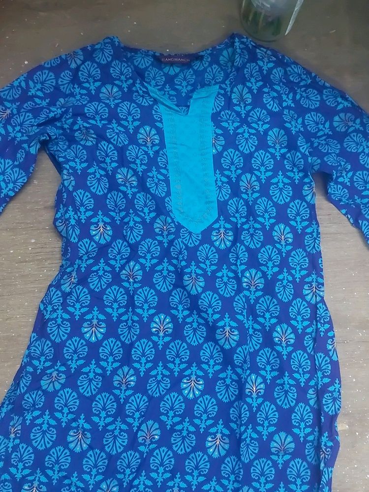 Blue Basic Kurta