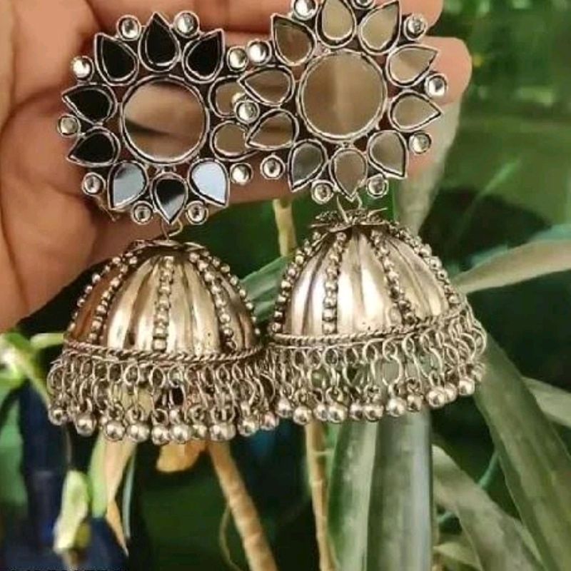 Mirror Jumki Earring