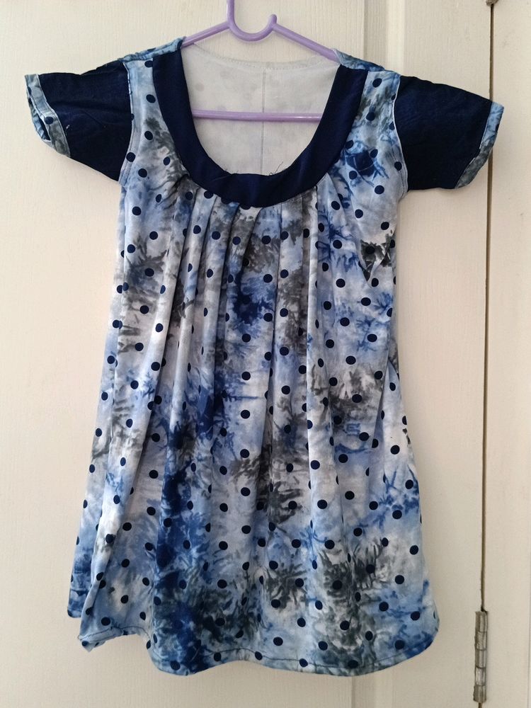 Cute Polkadot Navyblue Top