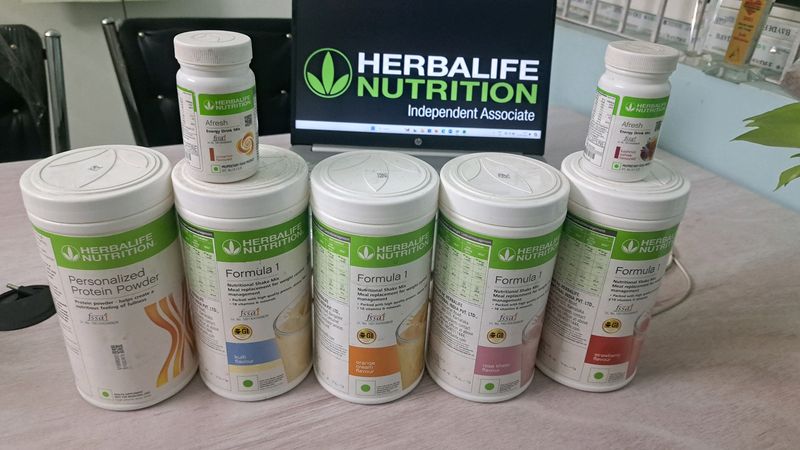 Herbalife  5 Big 2 Small Empty Container