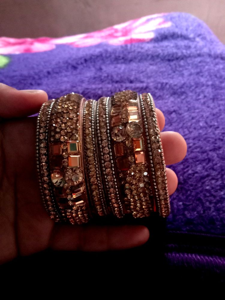 Bangles With Diamond Work