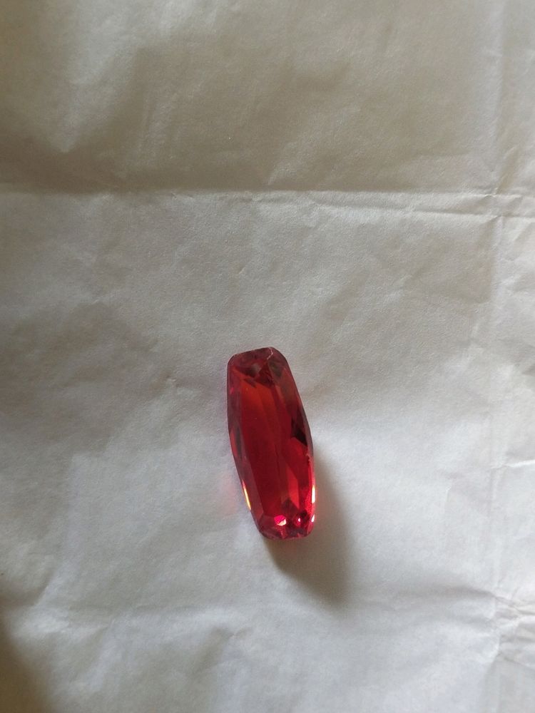 Pink  Boat shape Zircon Stone Lab Certified