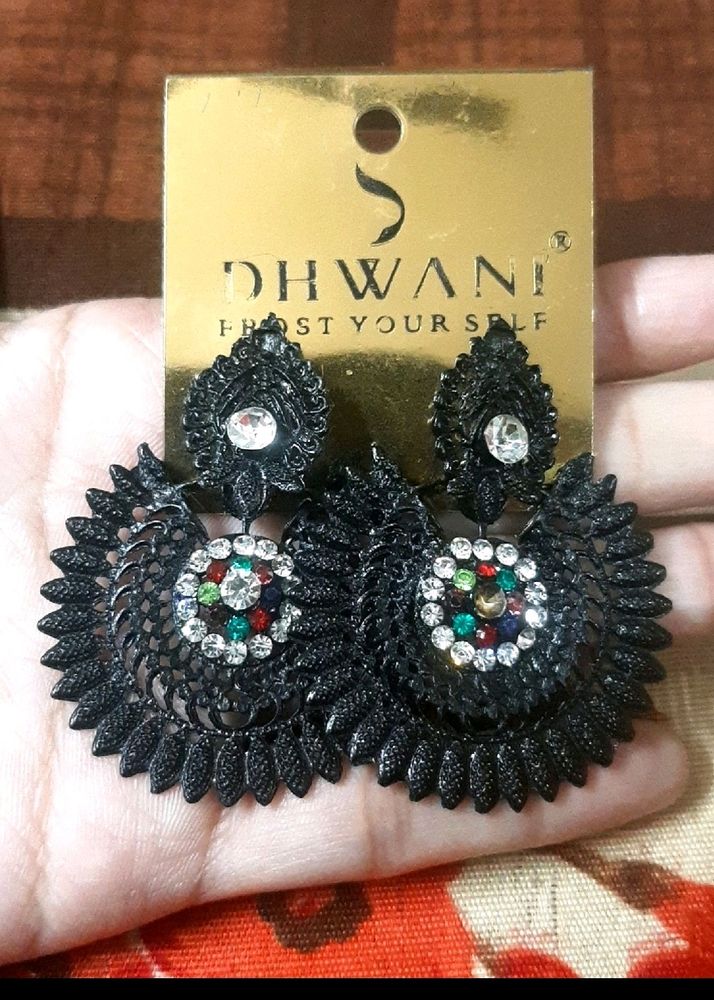 New Unused Oxidised Earings