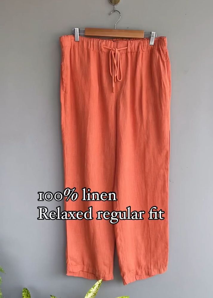 Linen Relaxed Regular Fit Pants