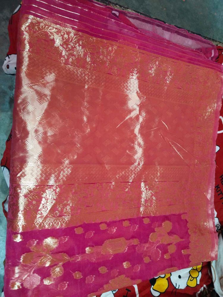 Party Wear Net Silk Banarasi Saree Heavy Work