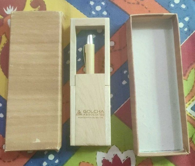 Wooden New Pen With Stand