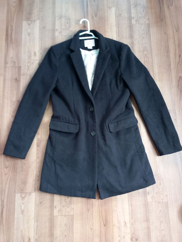 Darkish Blue Blazer Coat