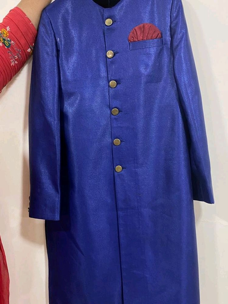 SHAHRUKH KHAN BLUE SHERWANI