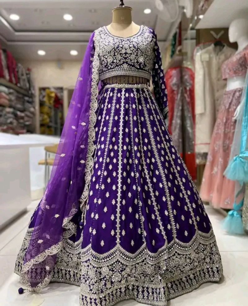 Purple Lehenga Choli Set