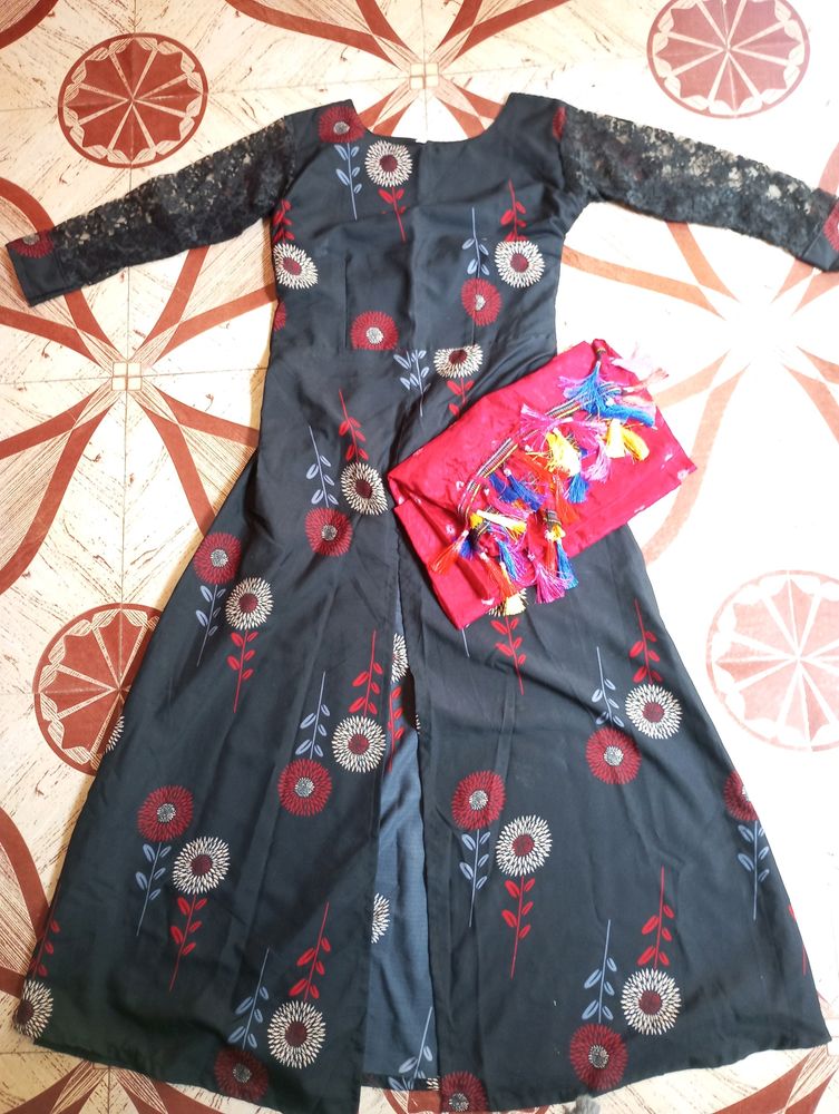 Frock Style Kurti With Dupatta