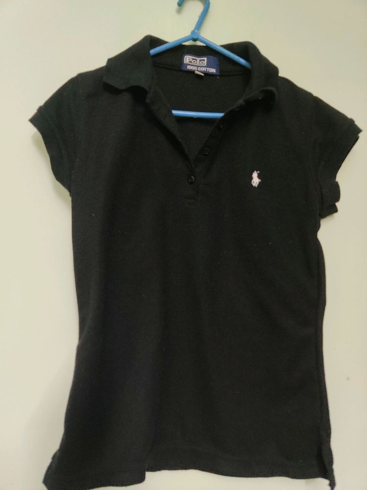 Black Polo T Shirt