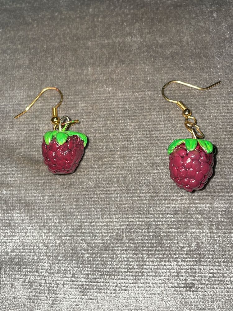 Raspberry Earrings