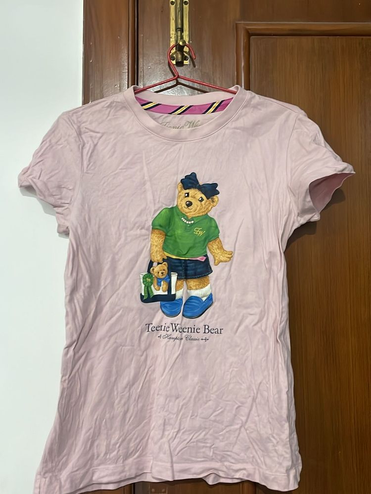 peach teddy t-shirt