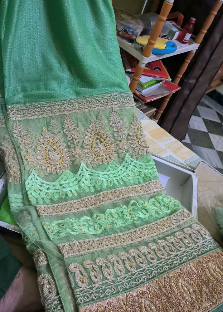 Like New Light Green Saree