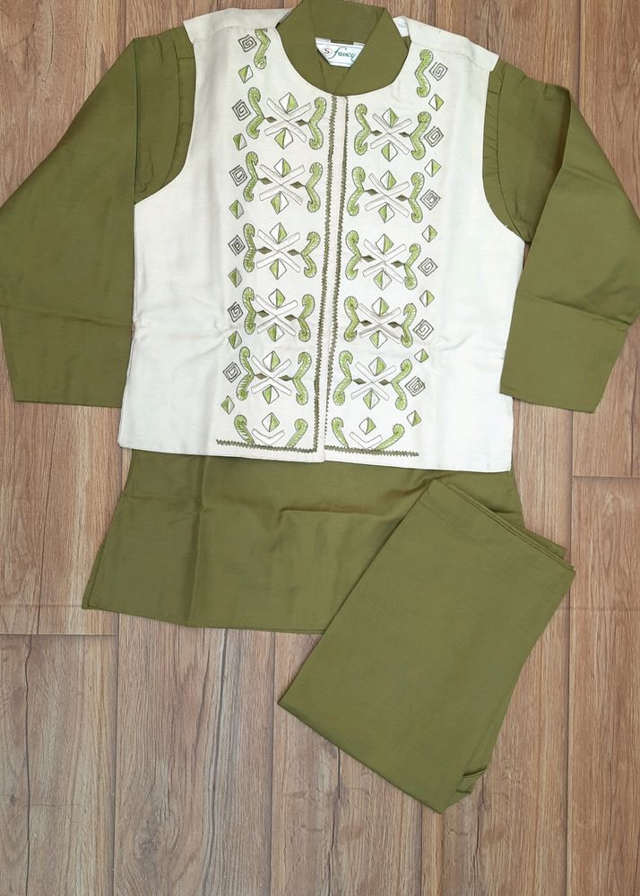 Kids Jacket Kurta Pajama Set 🛍