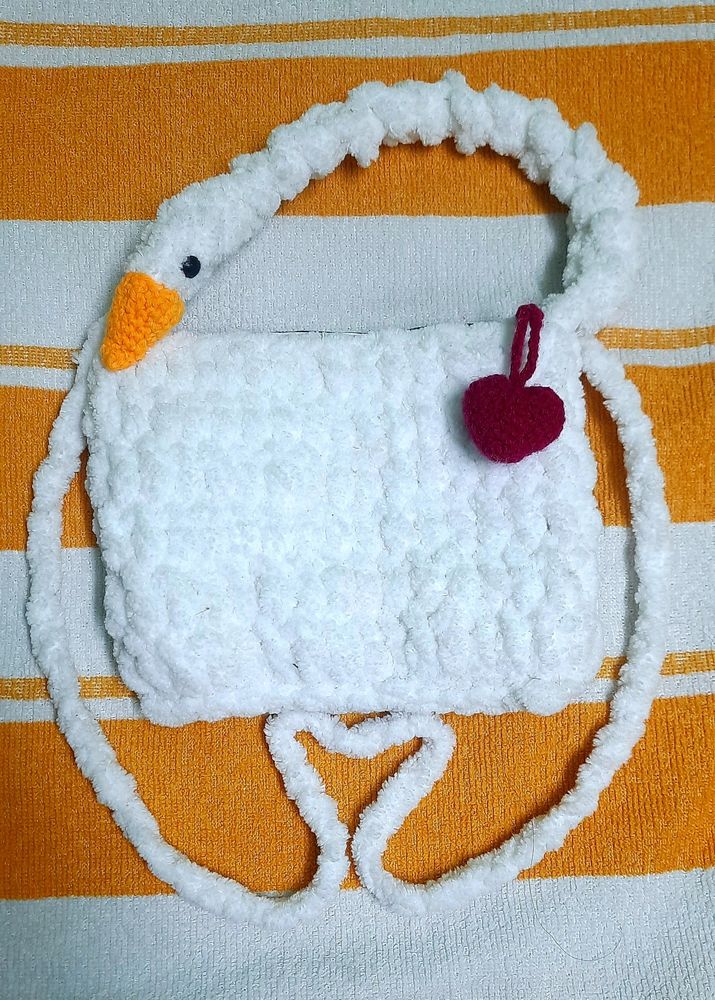 Crochet Goose Handbag 🤍