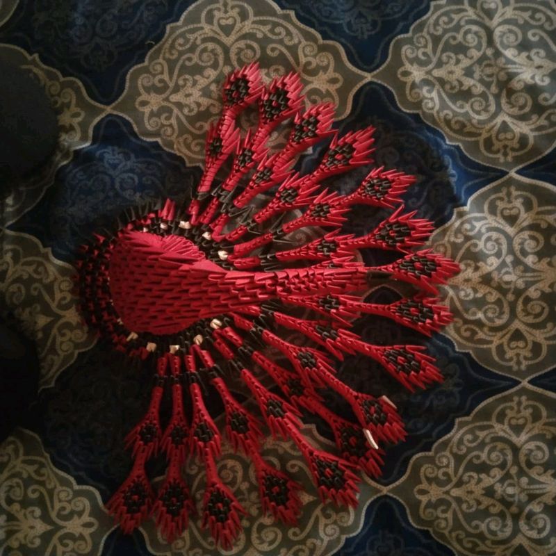 3d Origami Handmade Peacock