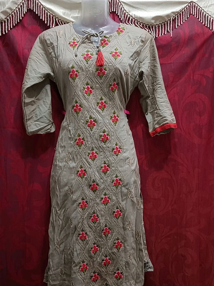 It Is Embroidery Work Dress