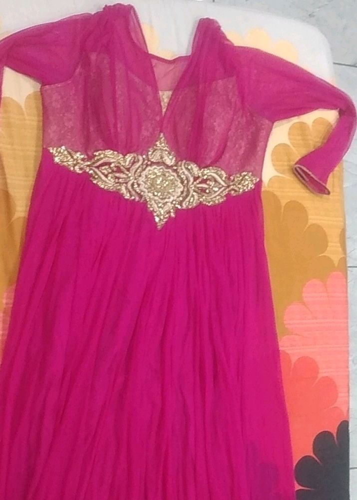 One Peice Party Wear Gown Xl Size Made In India