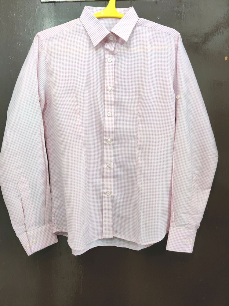 Pink Gingham check shirt