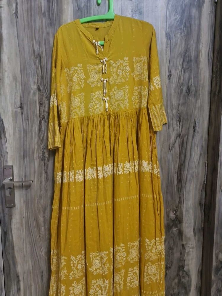 Long Mustar Yello Kurta