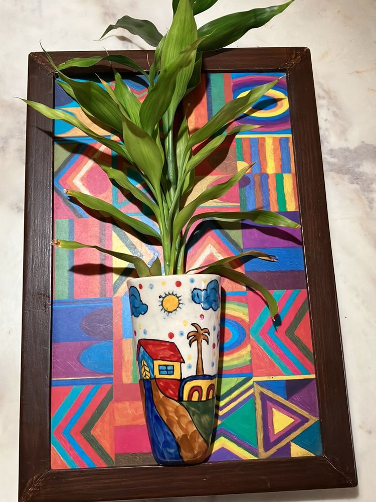 Hand Painted Pot Wall Hanging