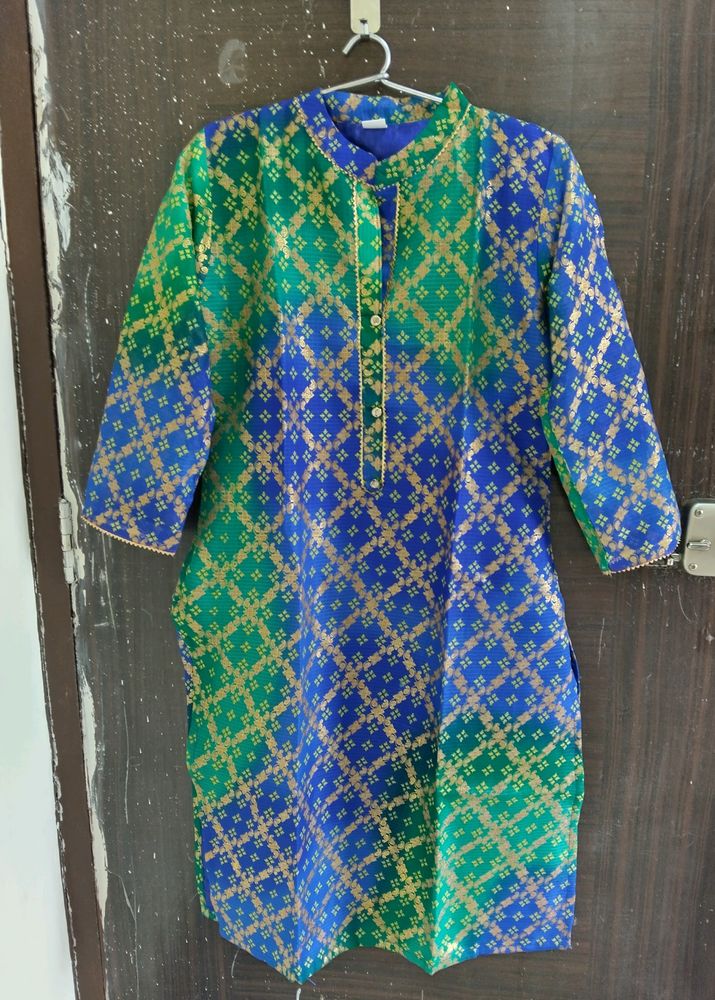 Multicolored Bhandni Print Kurta