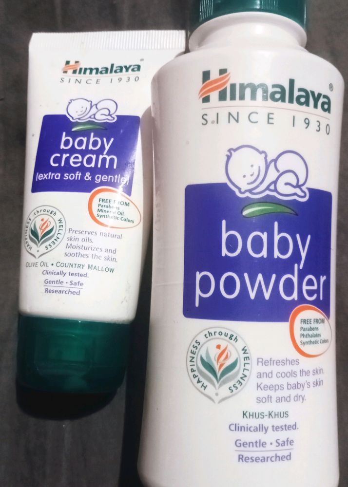 Combo Of Himalaya Baby Cream And Powder