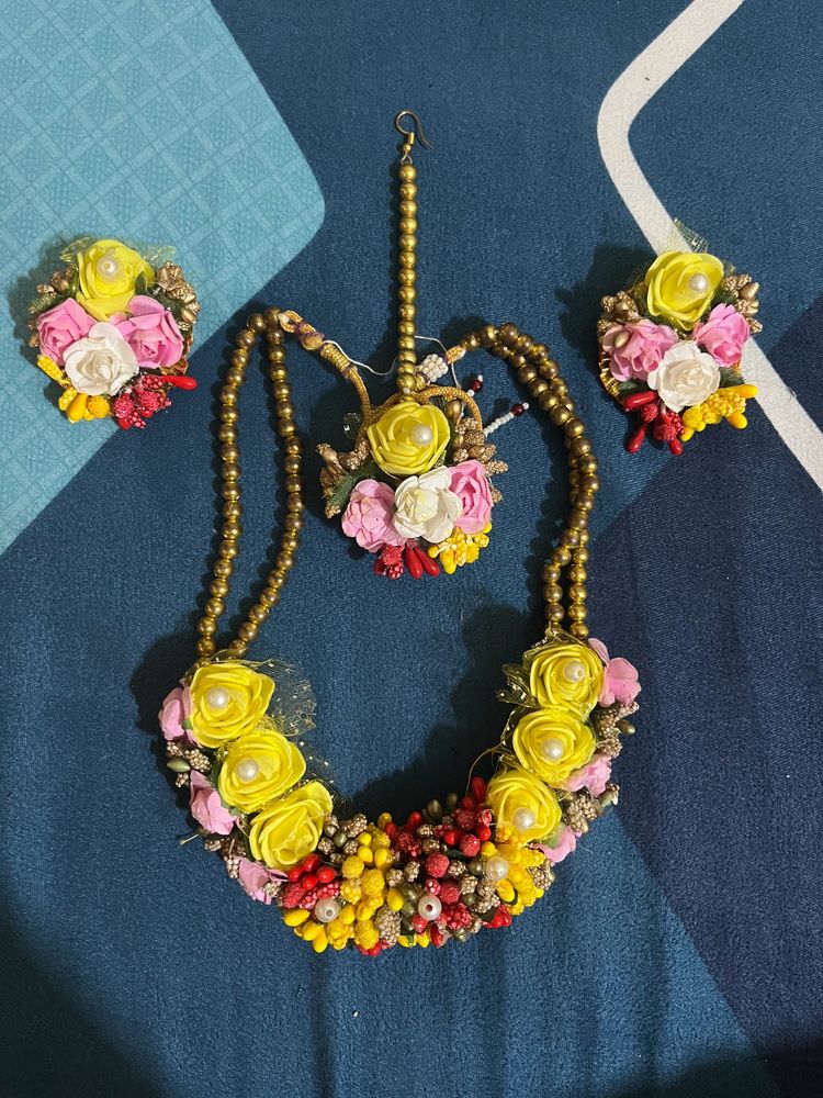 Flower Jewellery For Haldi