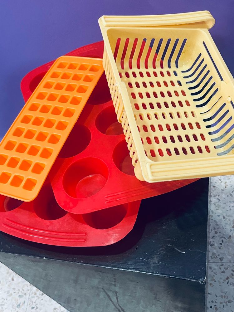 Molds, Ice Cube Plate And Fruit Tray