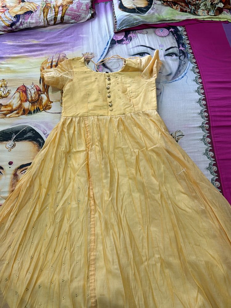 Yellow Anarkali