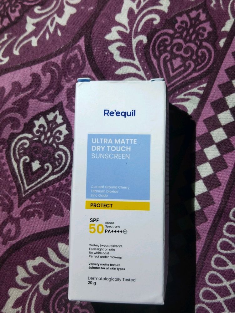 Re'equil Ultra Matte Dry Touch Sunscreen