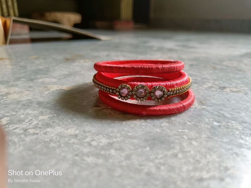 peachy pink tone bangles for any occasion...