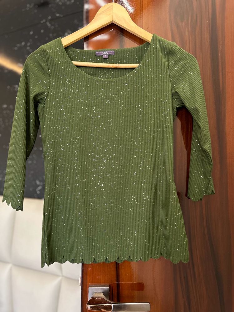 Green Shimmer Top (code By Lifestyle)