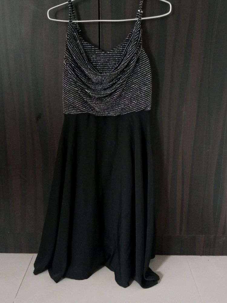 Black party wear dress ONLY CASH