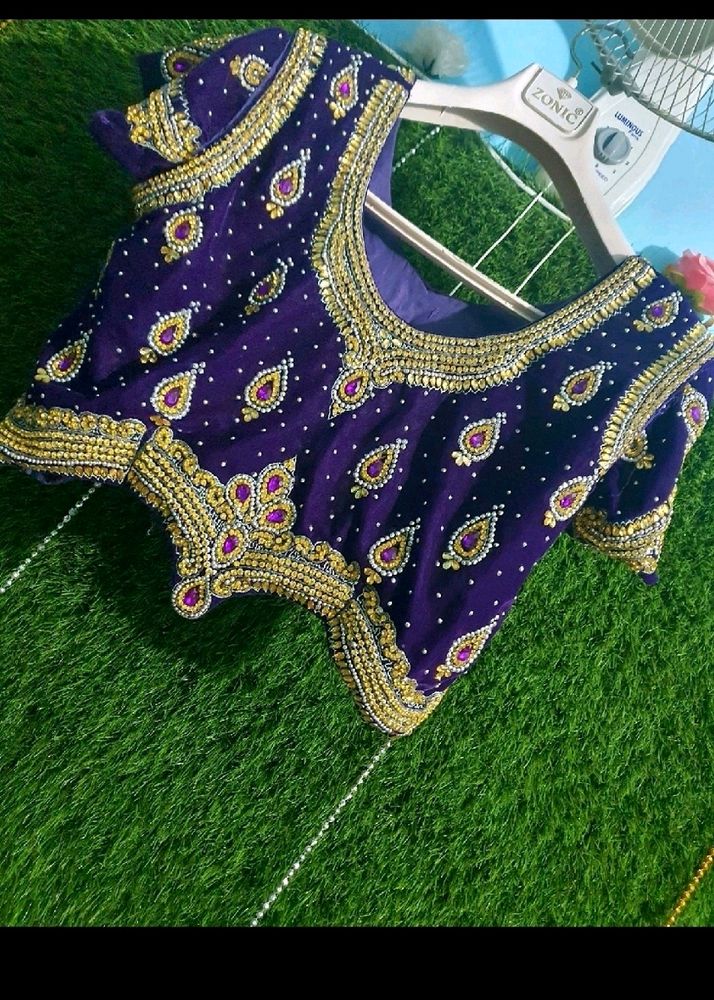 Beautiful very heavy handwork bridal blouse