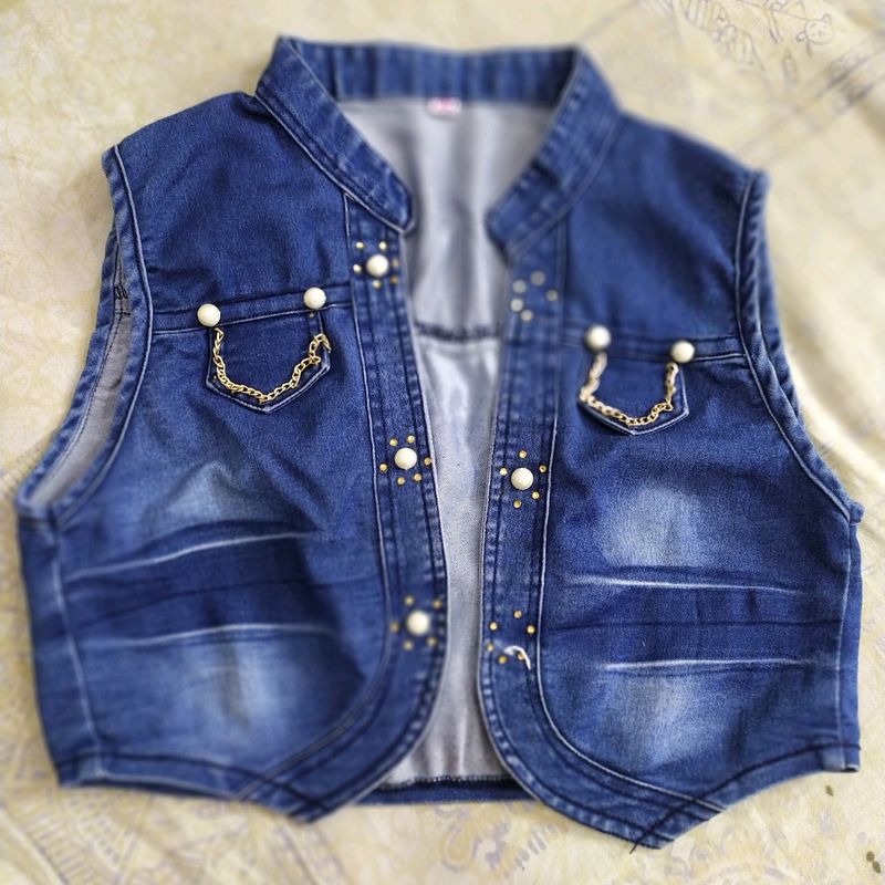 Beautiful Denim Short Coaty