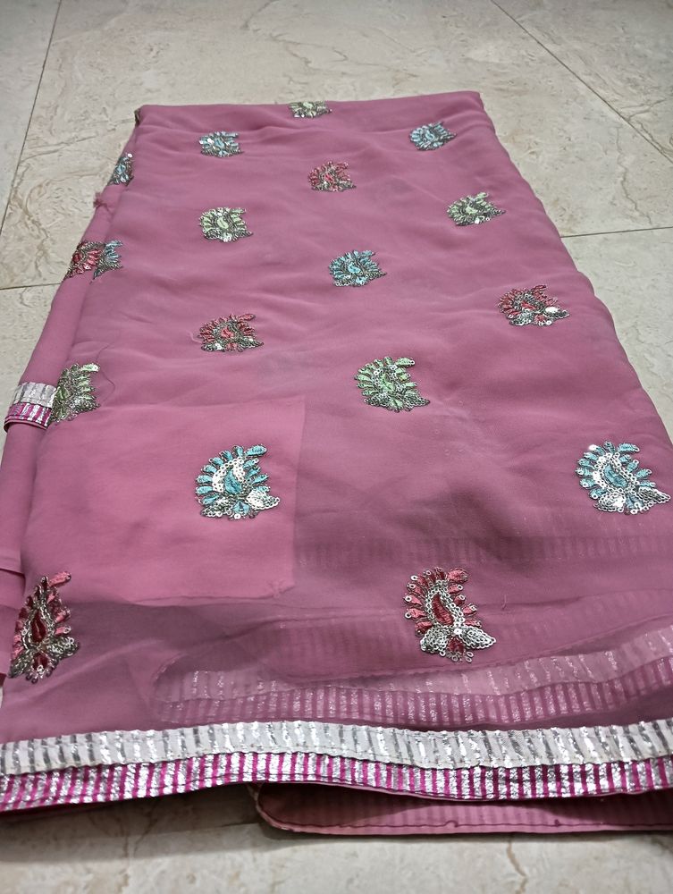 Beutiful Pink Color Saree