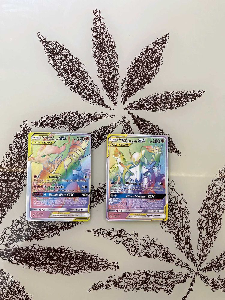 Arceus&Dialga&Palkia&Charizard Rainbow Cards