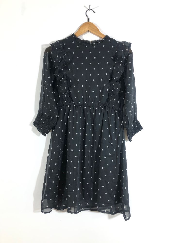 Black Printed Dress(Women’s)