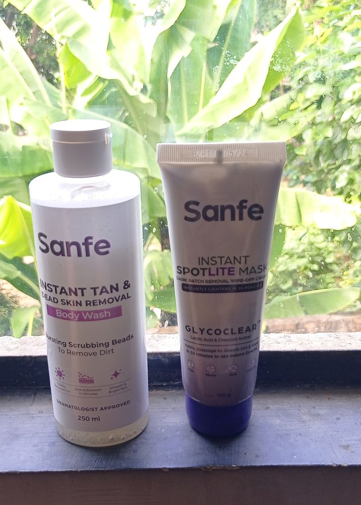 Sanfe Body Wash And Wipe Off Cream