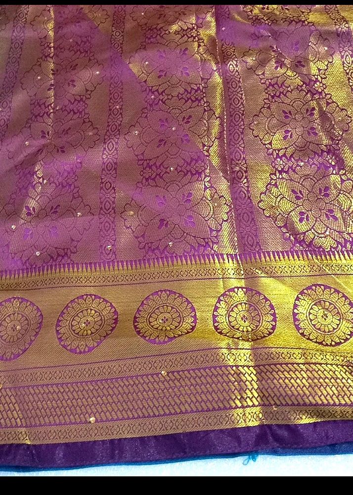 Heavy Banarasi Silk Saree..with 2 Blouses